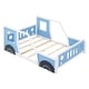 preview thumbnail 21 of 22, Full Size Classic Car-Shaped Platform Bed with Wheels and Doors, Fun Design