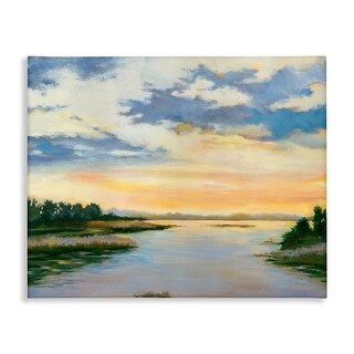 Stupell Sunrise Over Shallow Water Canvas Wall Art Design By Liz ...
