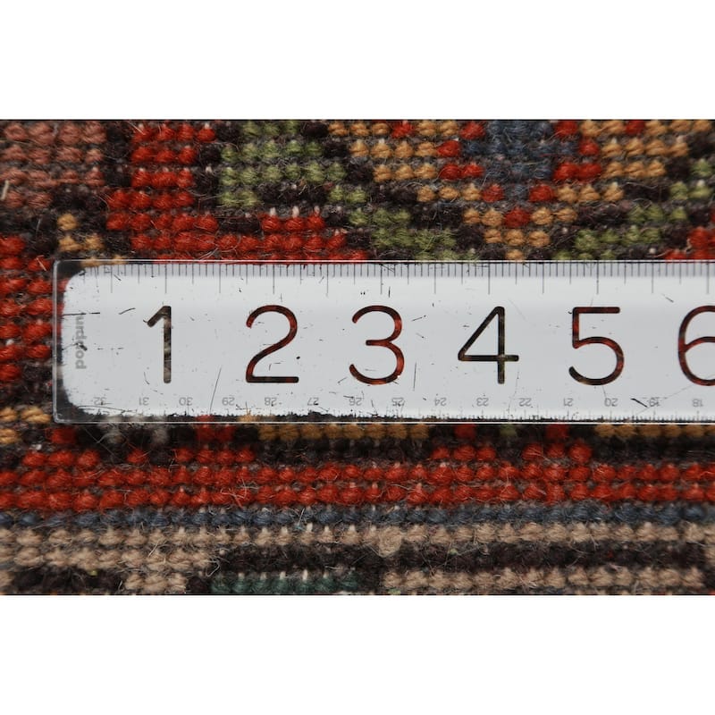 Hand Knotted Oriental 100% Wool Carpet Traditional Medallion Beige & Ivories Heriz (serapi) Area Rug - 12' 0'' X 9' 1''