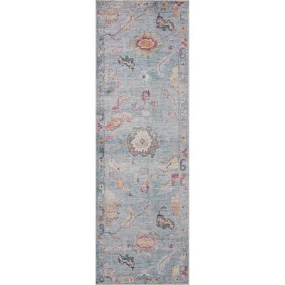 Alexander Home Ellie Shabby Chic Botanical Printed Area Rug