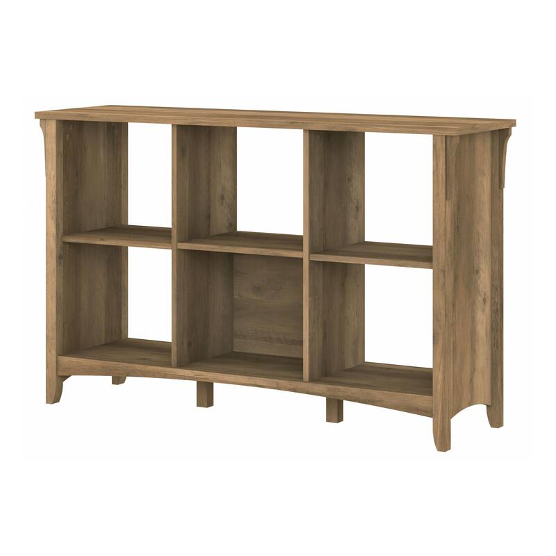 Bush Home Salinas 6 Cube Organizer - Reclaimed Pine