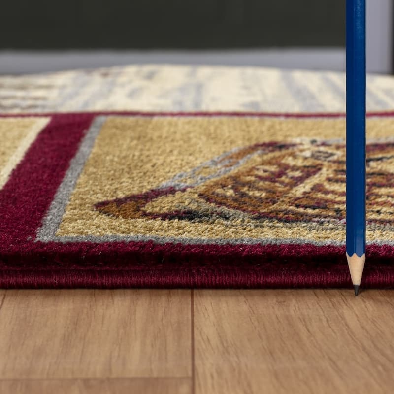 Nature's Nest GC_CBL3003 Multi Lodge Area Rug