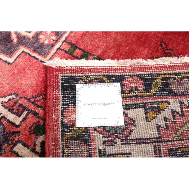 ECARPETGALLERY Hand-knotted Konya Anatolian Red Wool Rug - 3'7 x 11'0