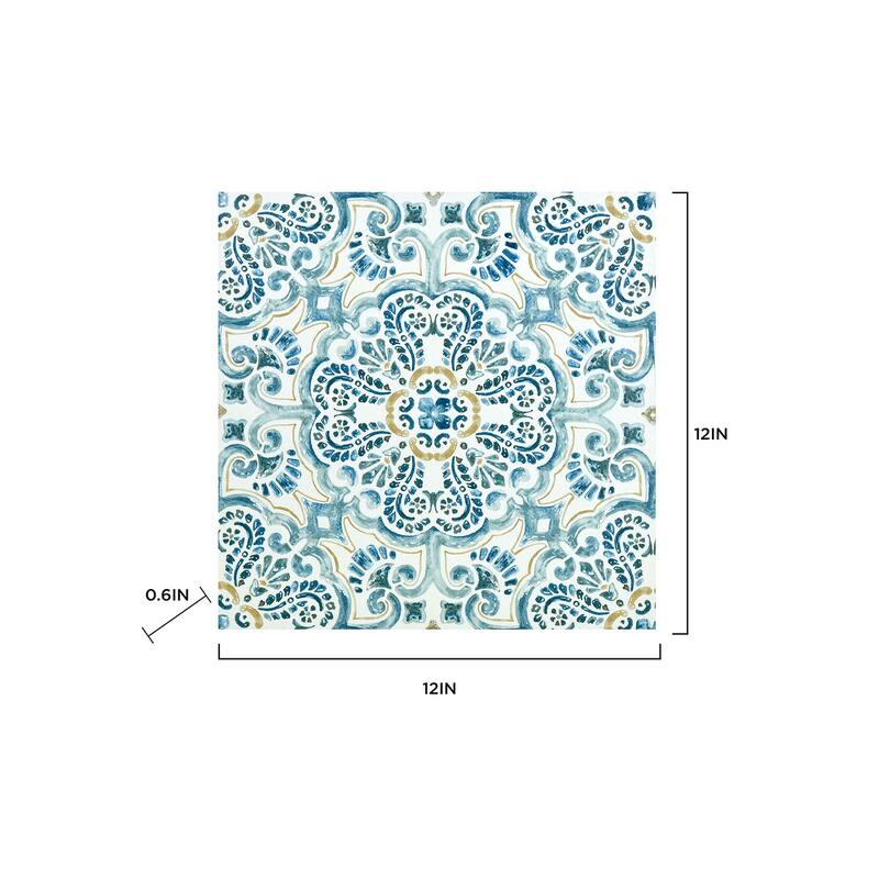 FloorPops Fontaine Peel & Stick Floor Tiles