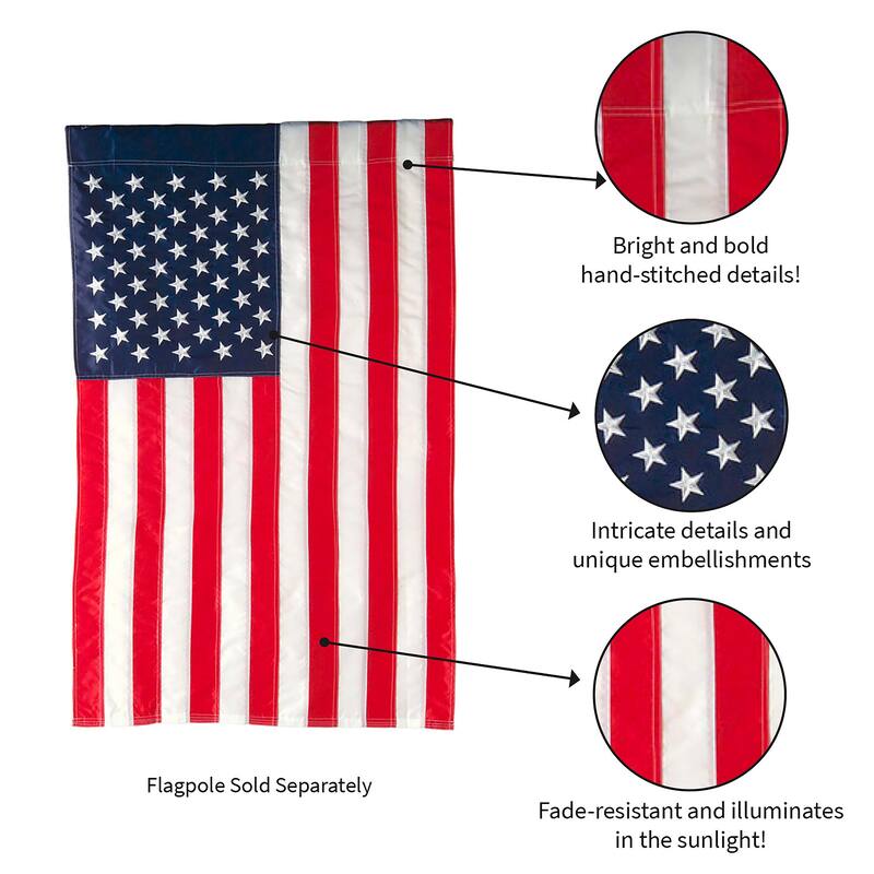 1 ft. x 1-1/2 ft. American 2-Sided Garden Flag