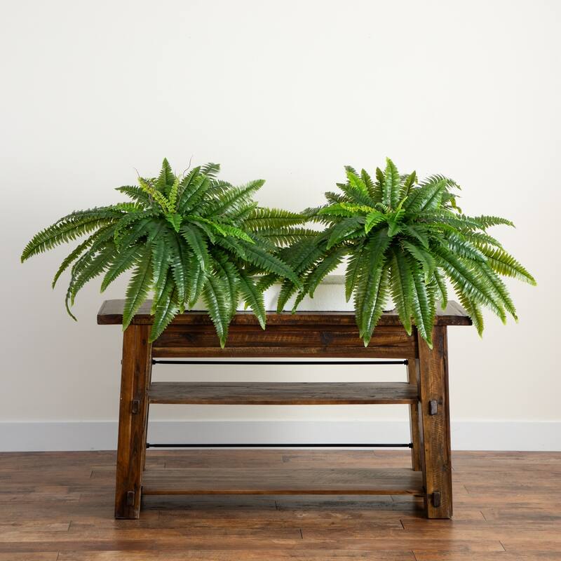 Boston Fern Artificial Plants - 48" - Green - Set of 2