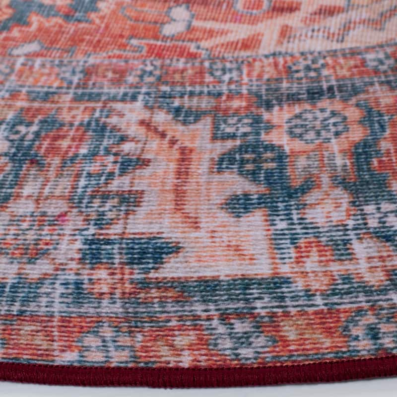 SAFAVIEH Tucson Machine Washable Slip Resistant Reba Traditional Rug