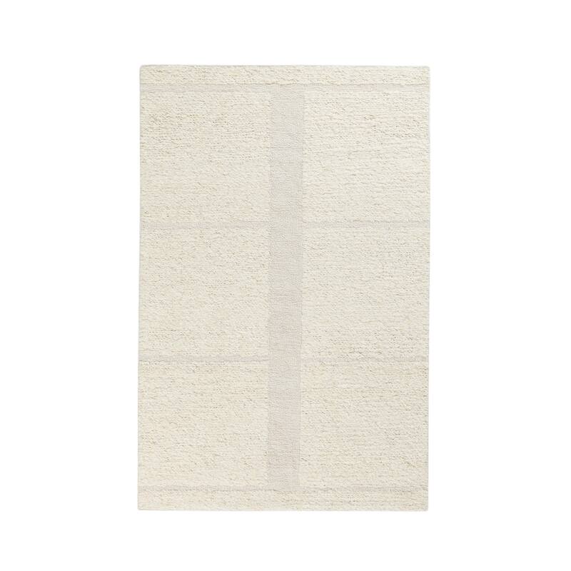 Villa by Classic Home Sinclair Handwoven Wool Rug in Ivory