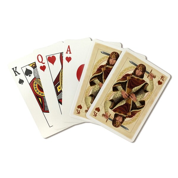 King of Hearts - Playing Card - LP Artwork (Poker Playing Cards Deck)