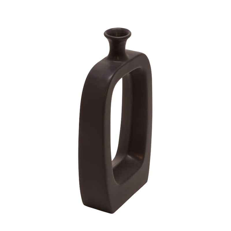 Sagebrook Home Modern Coastal Cut Out Ceramic Bud Vase