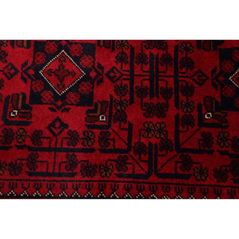 ECARPETGALLERY Hand-knotted Finest Khal Mohammadi Red Wool Rug - 4'11 x 6'10