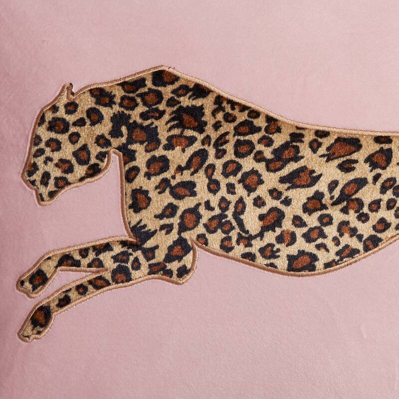 Juicy Couture Velvet Cheetah Pillow 14" x 24"