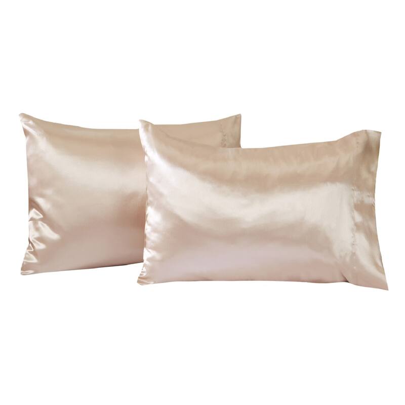 Great Bay Home 2-Pack Sateen Silk Pillowcase