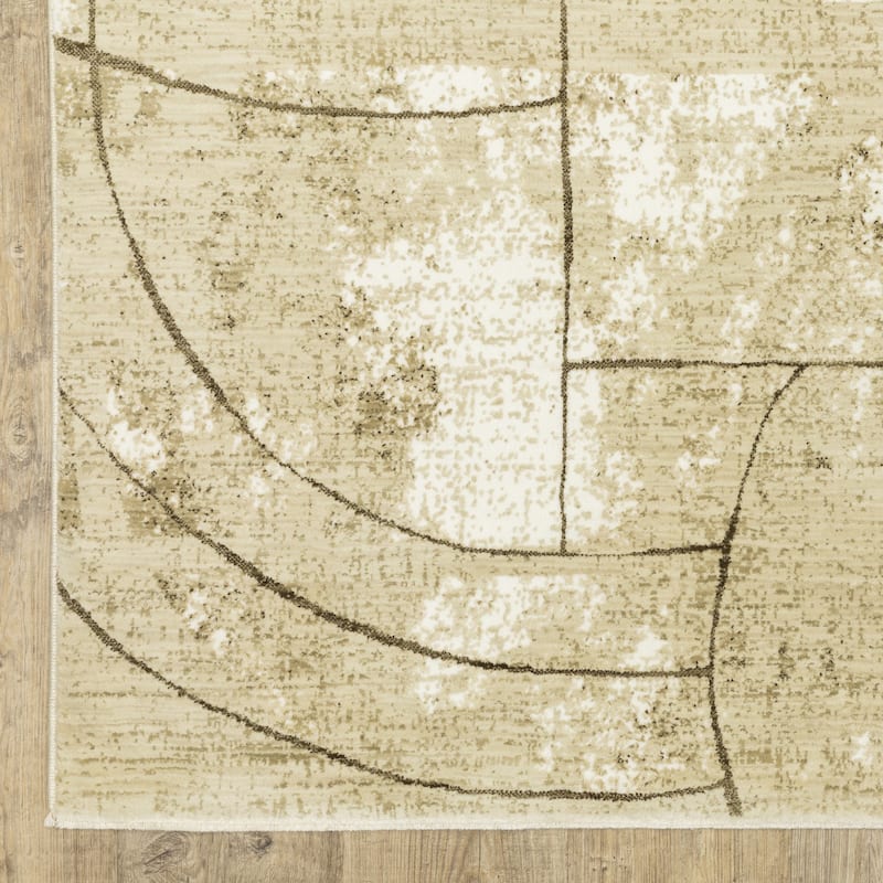 HomeRootsGeometric Modern Rectangle Area Rug