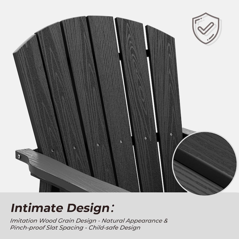 HDPE Adirondack Swivel Glider, Outdoor Patio Chair