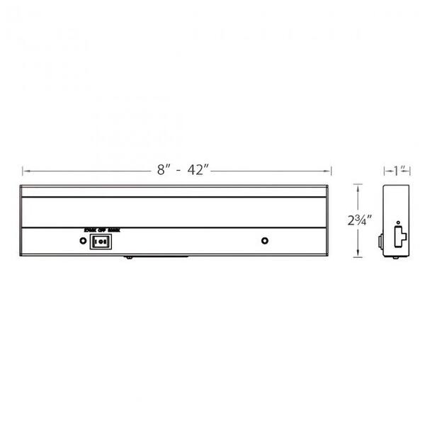 Shop Wac Lighting Ba Acled42 27 30 Duo Single Light 42 Long Led