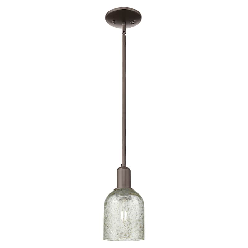 Innovations Lighting Endless Possibilities Arcadia - Caledonia - 1 Light 5" Stem Hung Mini Pendant - Oil Rubbed Bronze/Mica