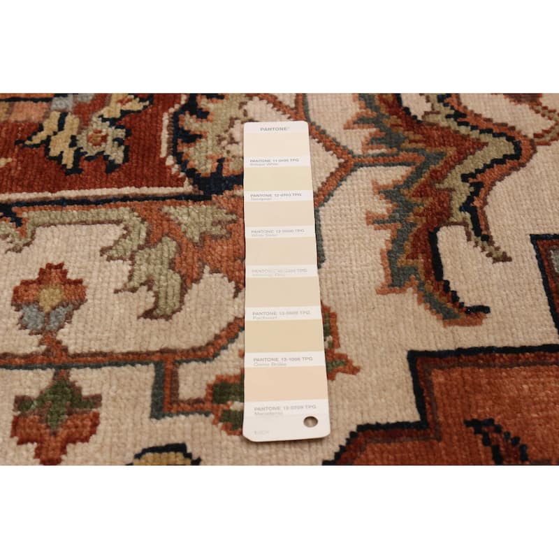 ECARPETGALLERY Hand-knotted Jules Sultane Ivory Wool Rug - 8'8 x 11'6