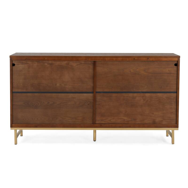 Christopher Knight Home - Tobias Wide Sideboard Buffet Cabinet for Stylish and Functional Storage
