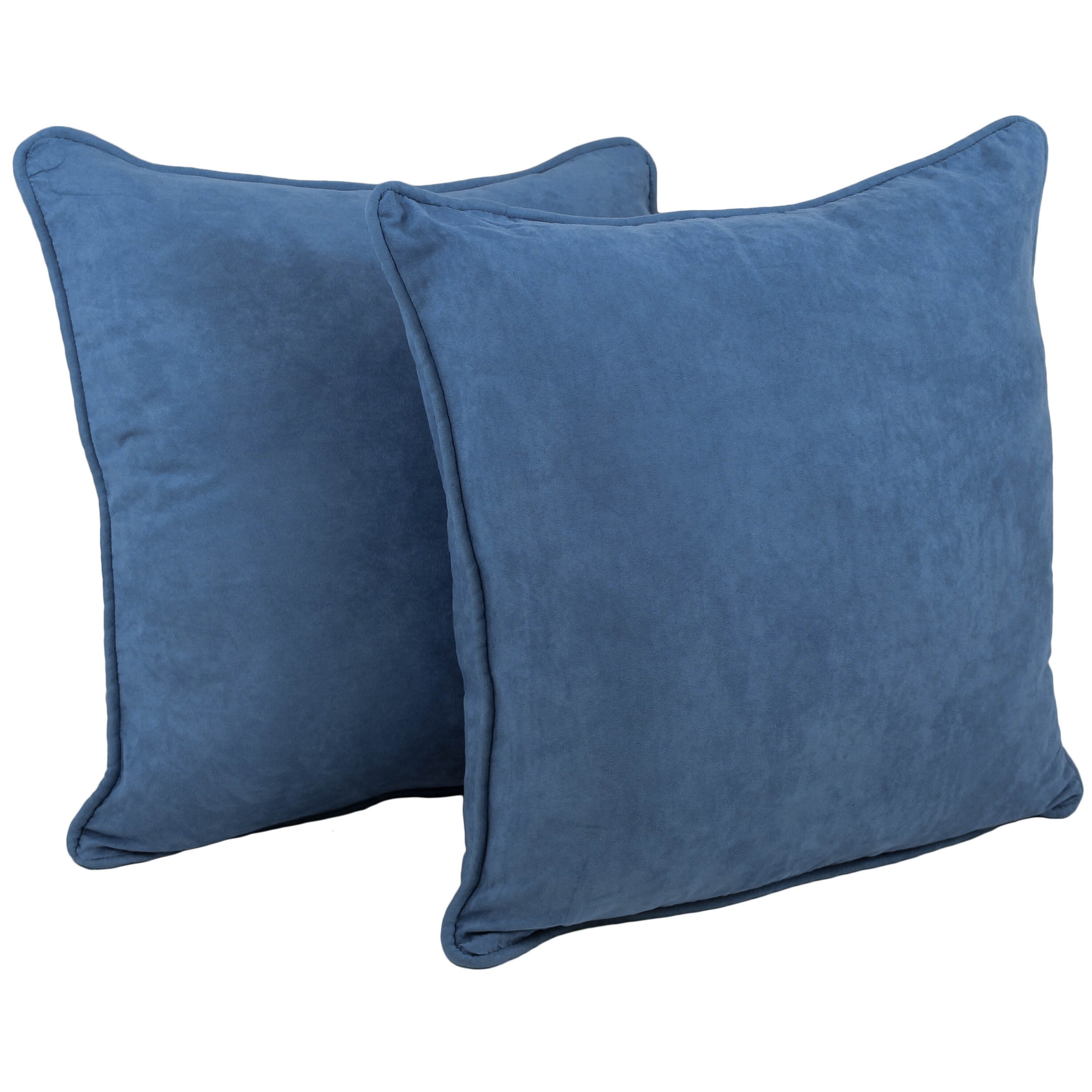 Blazing Needles 25 in. Square Microsuede Throw Pillows Set eBay