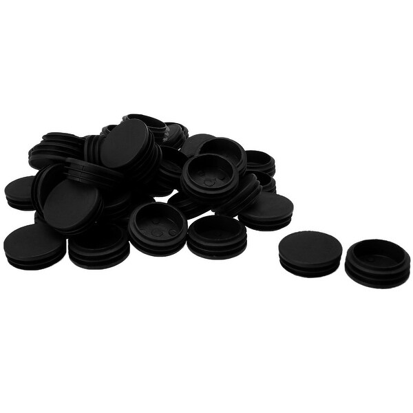 1 7/8" 48mm OD Plastic Round Tube Ribbed Inserts End Cover Caps 45pcs