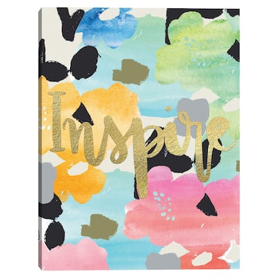 Inspire Floral Canvas Art Print
