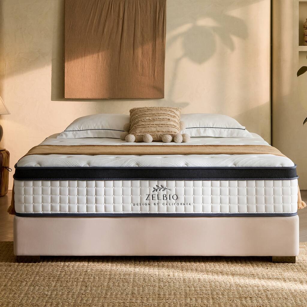 Comfort Medium Firm Gel Memory Foam Hybrid CertiPUR-US Motion Isolation 12 in. Mattress