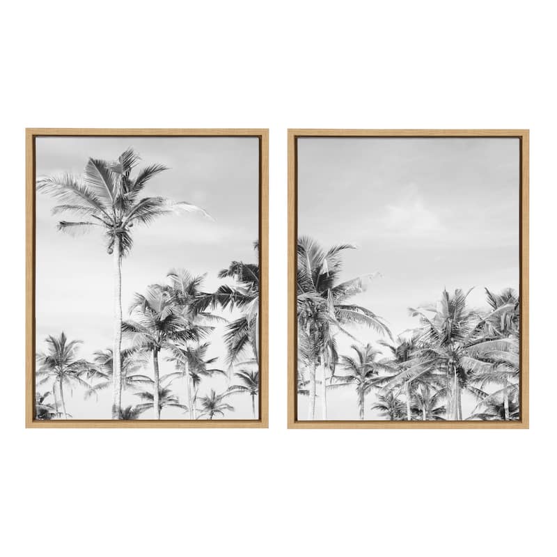 Kate and Laurel Coastal Framed Canvas Set by The Creative Bunch Studio