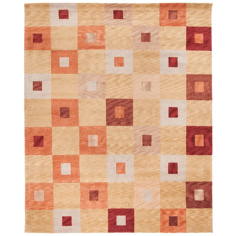 SAFAVIEH Couture Hand-knotted Tibetan Takayo Modern Wool Rug
