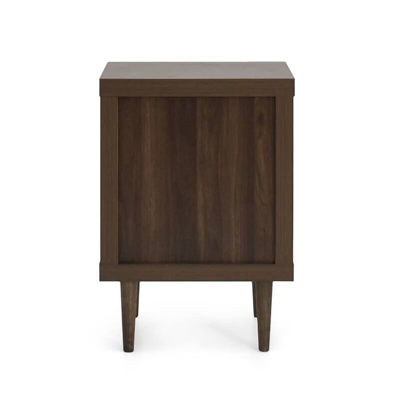 Nystrom Mid Century Modern 2 Drawer Nightstand by Christopher Knight Home