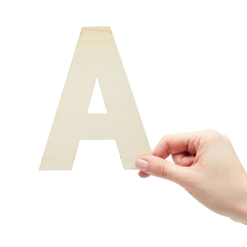 Bright Creations 36x Unfinished Wooden Alphabet Letters Cutout w/ Extra 2 Set Vowels for DIY, 6"