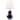 SAFAVIEH Kids Lighting 18.75-inch Eva Navy Double Mini Table Lamp - 10" W x 10" D x 18.8" H