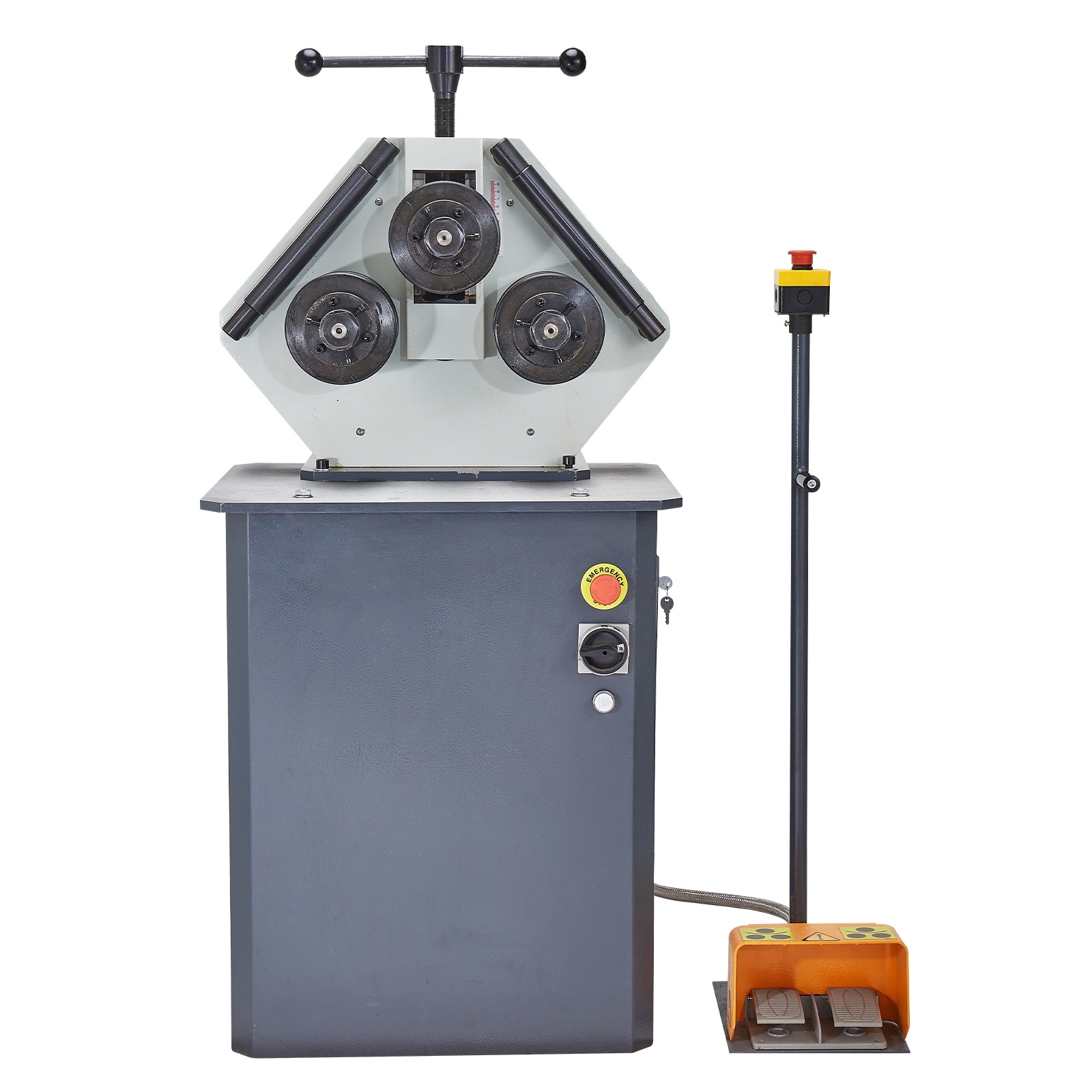 UIMOSO 750W Electric Roll Bending Machine, 3-Roller Electric Pipe Bender Machine - 16 - 36 mm