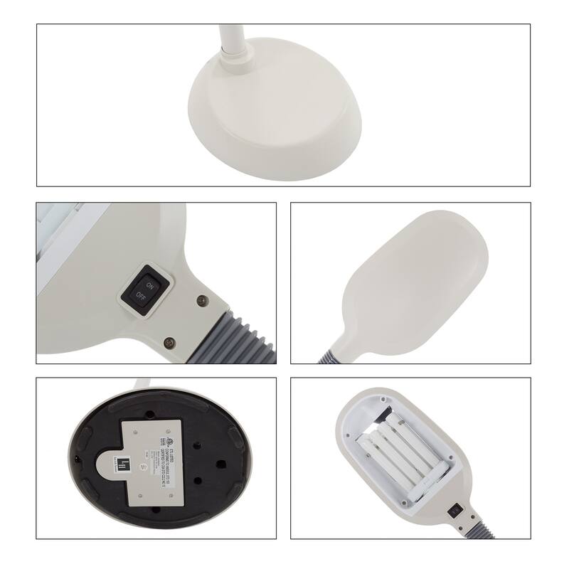 Adjustable Natural Daylight Floor Lamp with Bendable Neck