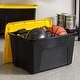 preview thumbnail 5 of 16, IRIS USA® Buckled Clear Box 60 Qt Buckle Lid - Yellow - Set of 6
