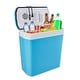 preview thumbnail 1 of 4, Ivation Electric Cooler & Warmer, 24L Portable Thermoelectric 12 Volt Cooler with Handle - Aqua Blue
