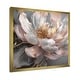 preview thumbnail 9 of 8, Designart "Marble Pink Gold Peony Flower Iii" Floral Peony Framed Wall Art Prints