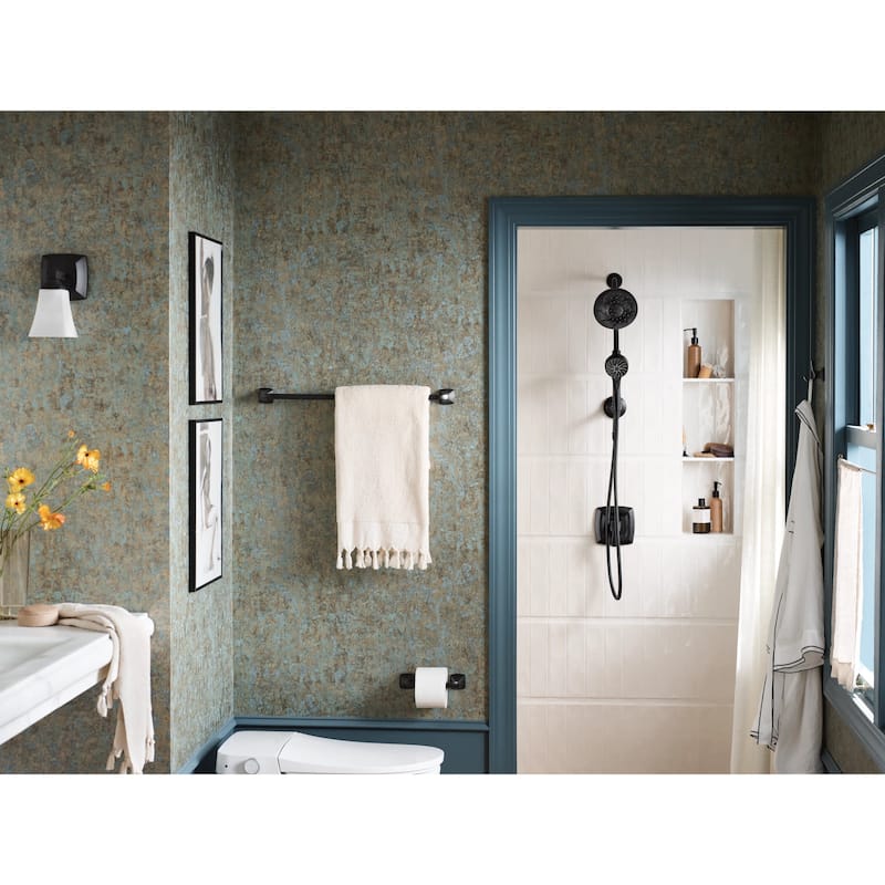 Moen Voss 5" Wide 1 Light Reversible Bathroom Vanity Light Fixture