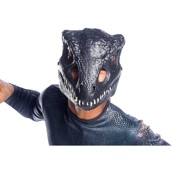 Shop Jurassic World Fallen Kingdom Indoraptor 1 2 Mask Child Costume Accessory Black Overstock 30662366