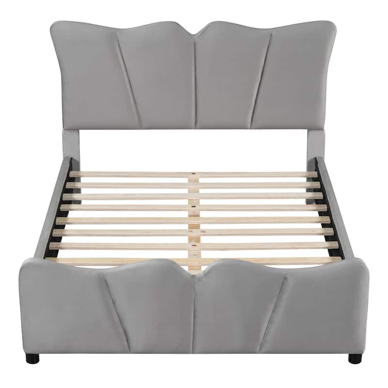 Upholstered Platform Bed Velvet Upholstered Bed