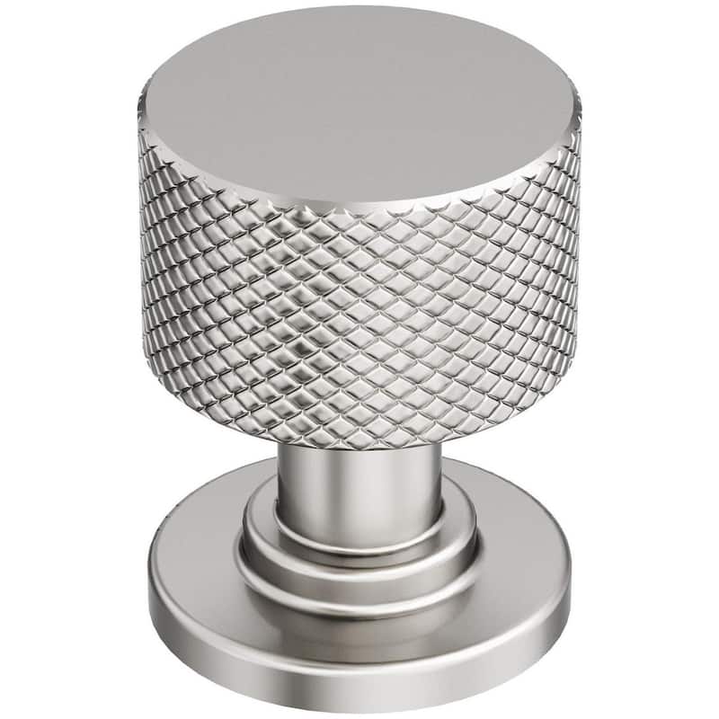 Amerock BP37620 Balata 1" Knurled Mushroom Cabinet Knob - Polished Nickel