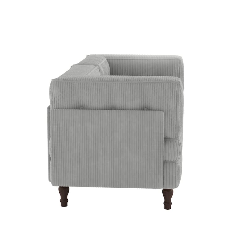 Oversized Sofa Corduroy Tufted Modular Sectional Set