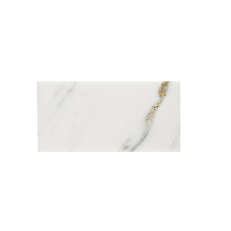 Calacatta Marble 3" x 6" Honed Tile