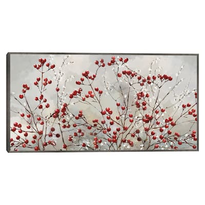 Winterberries By Studio Arts Canvas Art Print