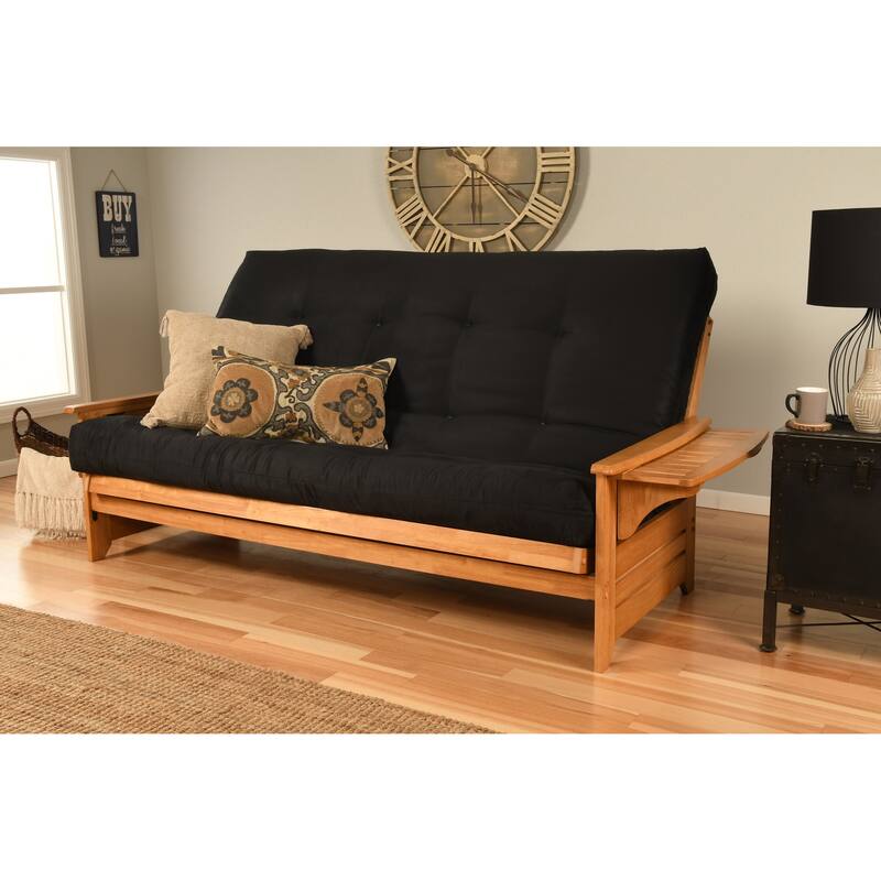 Somette Coil Hinged Queen-size Mattress (Frame Not Included) - Suede Black