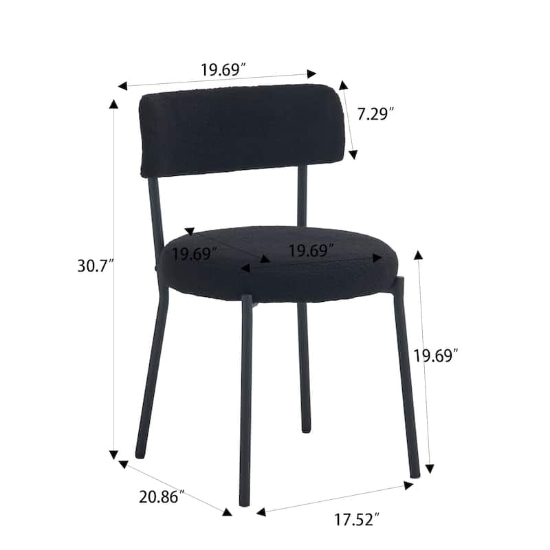 Set of 2 mid-century modern dining chairs
