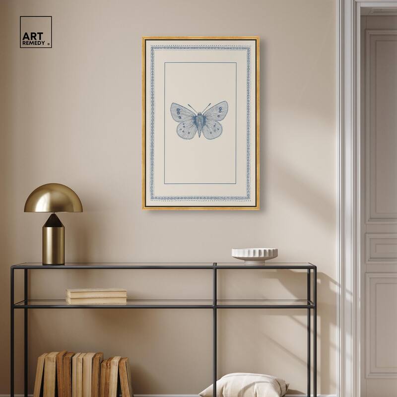 Blue Butterfly I Canvas by Art Remedy