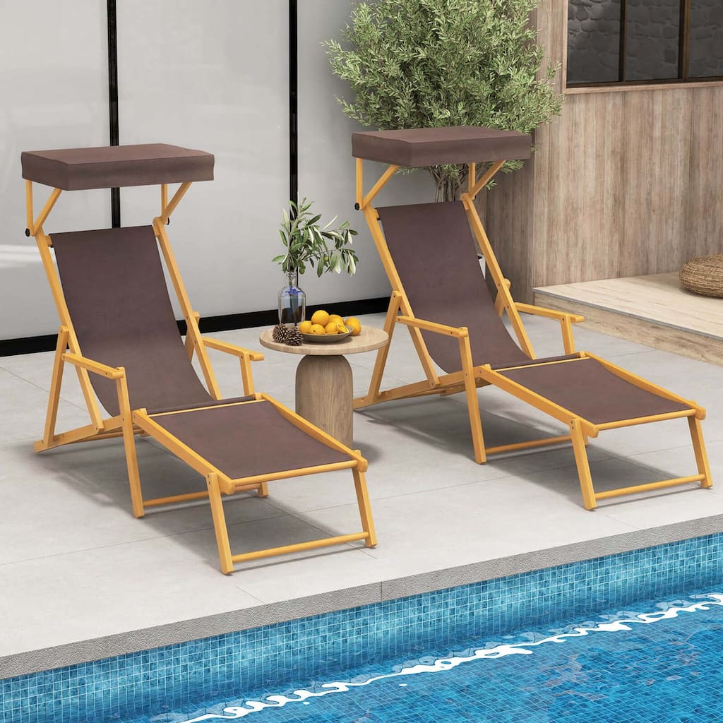 Lounge Chair Outdoor Foldable Beach Chaise Lounge Camping Chair