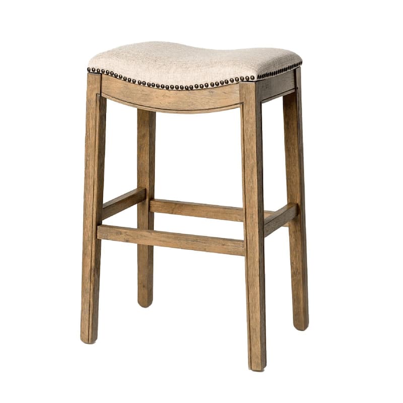 Maven Lane 31" Adrien Saddle Kitchen Bar Height Stool - N/A