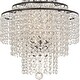 preview thumbnail 3 of 5, Arielle Crystal 18" wide Bronze Chandelier - 18'' W x 20.36'' H